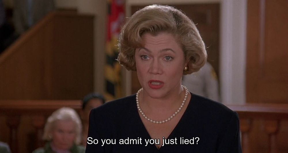 So you admit you just lied?