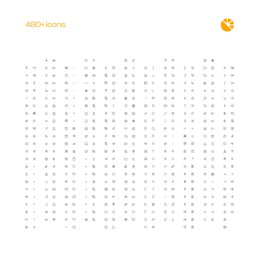 482 icons from orange_icons. Arranged in columns, slightly staggered.