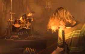Still from Nirvana’s Smells Like Teen Spirit video 
