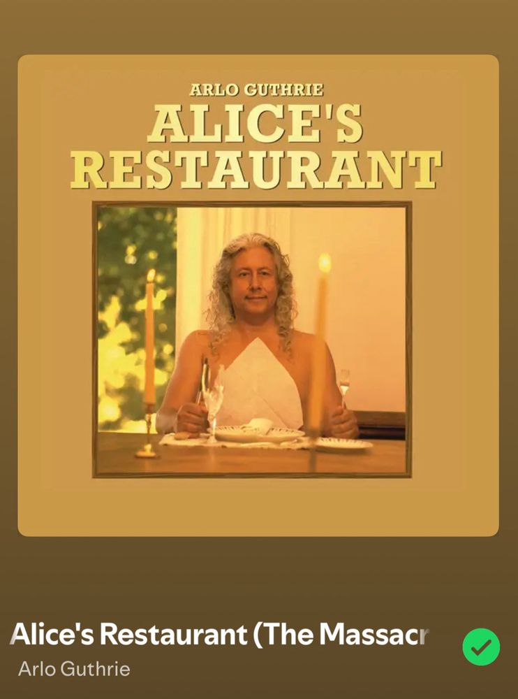Alice’s Restaurant song 