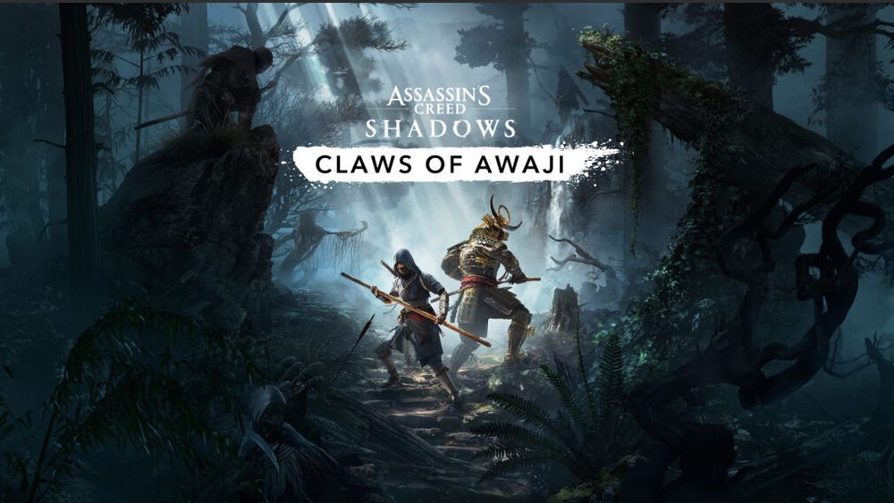 Key art for the Assassin's Creed Shadows expansion Claws of Awaji, for which I am Lead Writer
