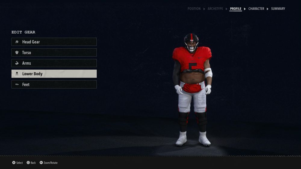 Showing screenshot from CFB26