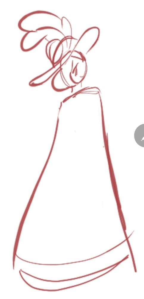 A rough sketch of my OC, Winter