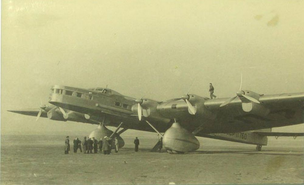 ANT-20bis USSR-L760, a 64-passenger airliner used from approximately 1938 to 1942