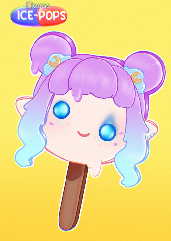 Trix as a wonky melty popsicle 