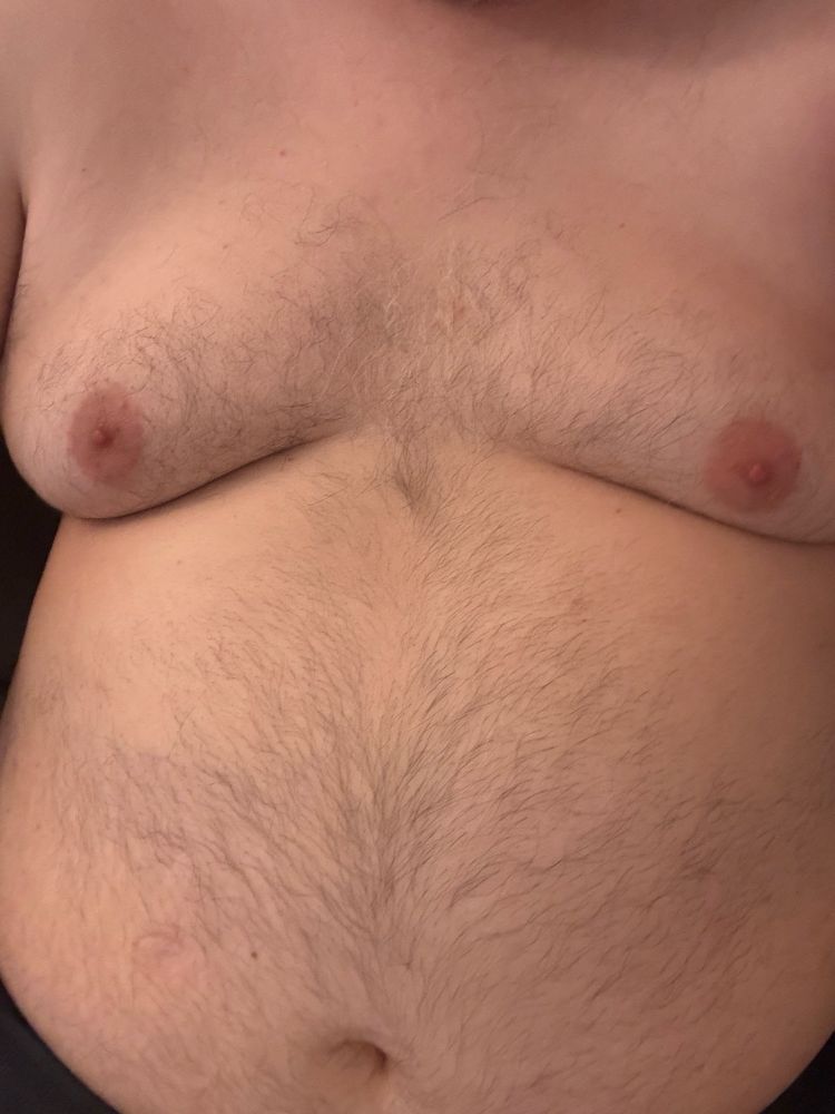 My tits and my belly.