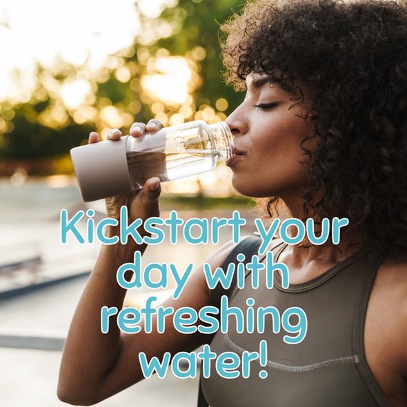 Kickstart your day with refreshing water!
Woman in sports gear drinking a bottle of water on a sunny day in nature. #Hydration