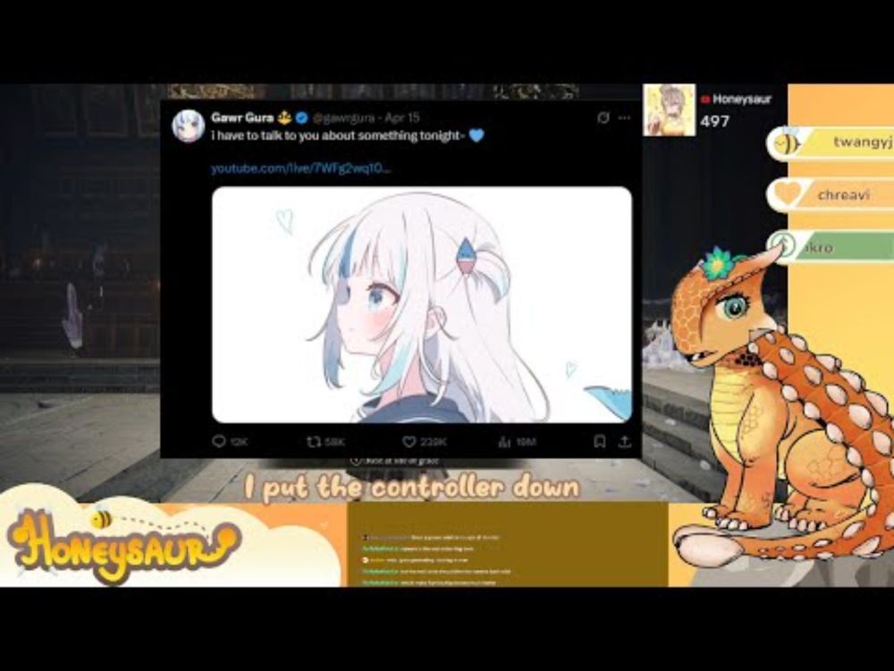 A Hololive Fan's live reaction to Gawr Gura's graduation announcement