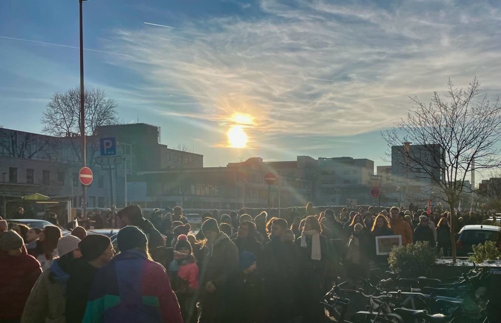 Viele Menschen in Heidelberg auf der Demo
