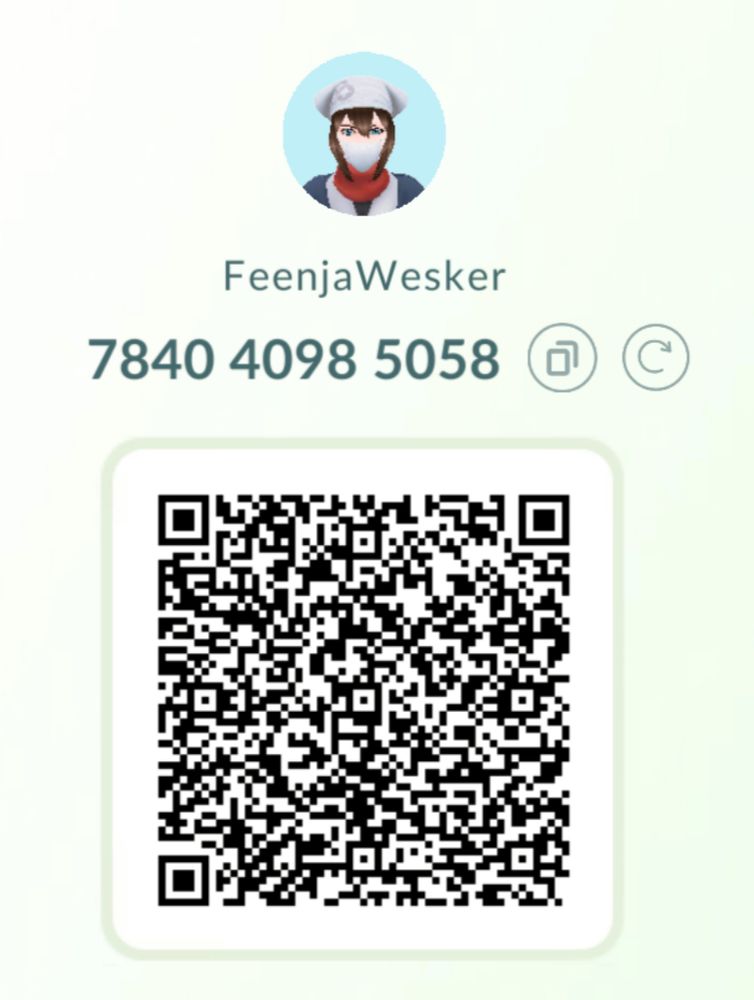 Trainercode aus Pokemon Go
Feenja Wesker
784040985058!
