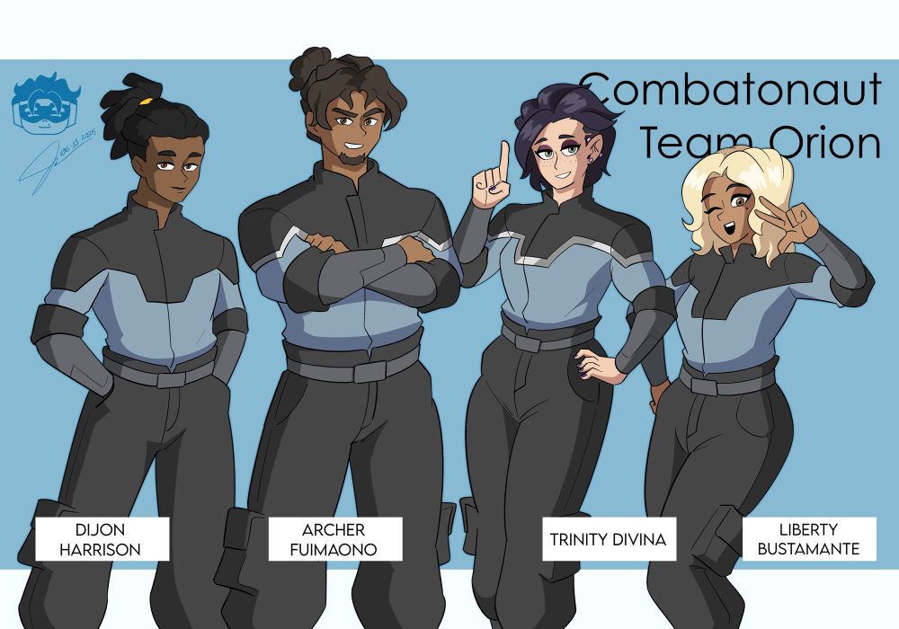 From left to right: Dijon Harrison, Archer Fuimaono, Trinity Divina, and Liberty Bustamante