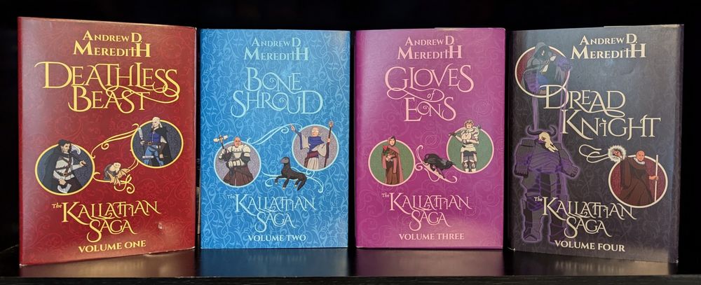 The first four books in the Kallattian Saga by Andrew D. Meredith