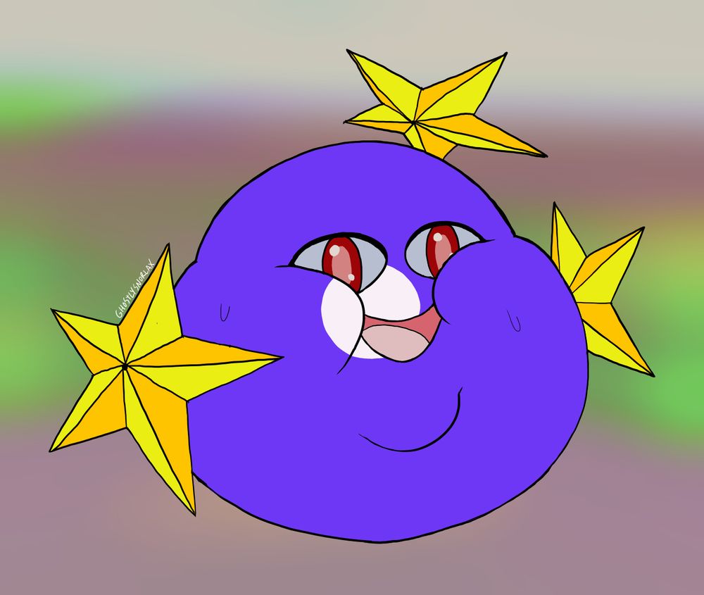 bion from psy/cho pat/rol r but fat. yes, i drew fat art of a blue ball from a game that hasn't come out yet