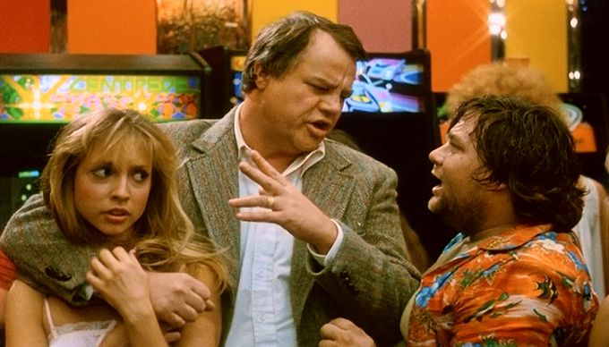 Corinne Bohrer, Joe Don Baker, and Jim Greenleaf in Joysticks (1983)