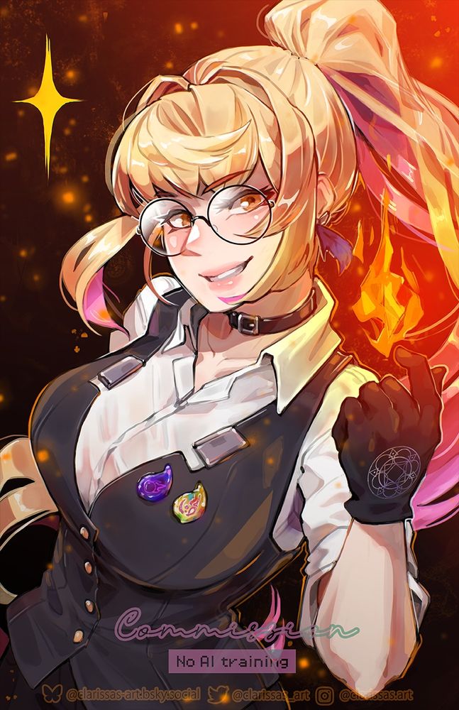 Illustration of a female Hyur WoL conjuring a flame with the snap of her fingers.