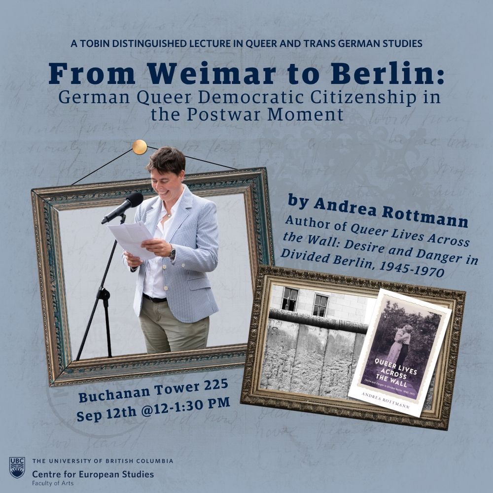 Lecture title, speaker name, and lecture time/date/location info on a poster, all of which is available on the website for the event. 