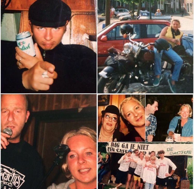 Een compilatie van foto’s allemaal mbt een muziekcafe. Het Cactus volleybalteam, meneer en mevrouw Cactus zingend en natuurlijk: bier en bike