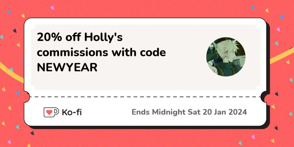 20% discount off Holly's Commissions