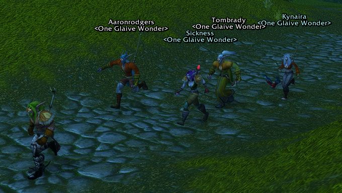night elf gank train in the beautiful world of azeroth