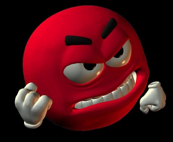 angry red emoji meme