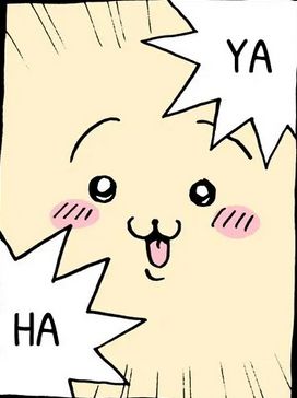 Usagi up close saying YA HA