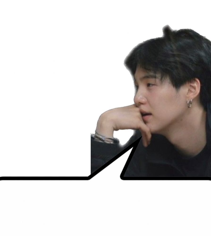 Yoongi speech bubble meme
