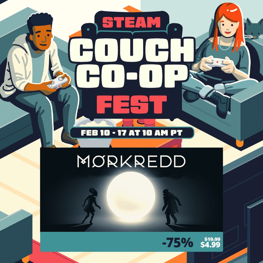 Steam Couch Co-op fest Feb 10-17
Mørkredd -75%, $4.99