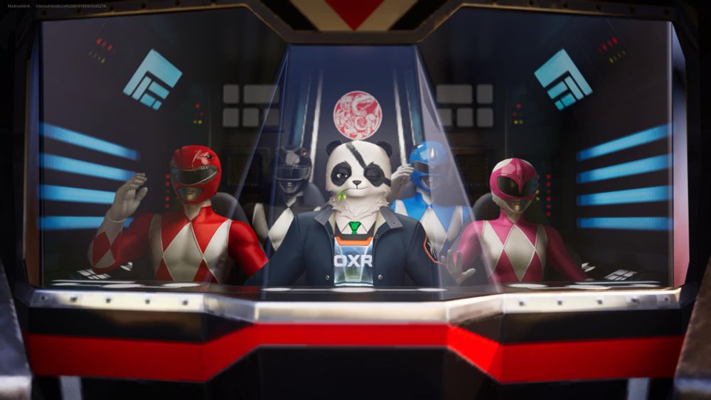 Patch the Fortnite Panda teams up with the legendary Power Rangers!