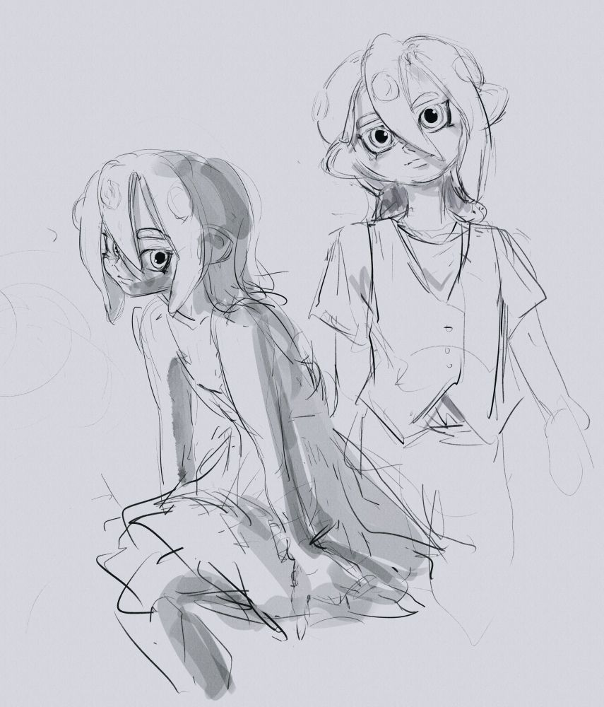 My splatsona
left: sitting down with a sundress
Right: standing and smiling