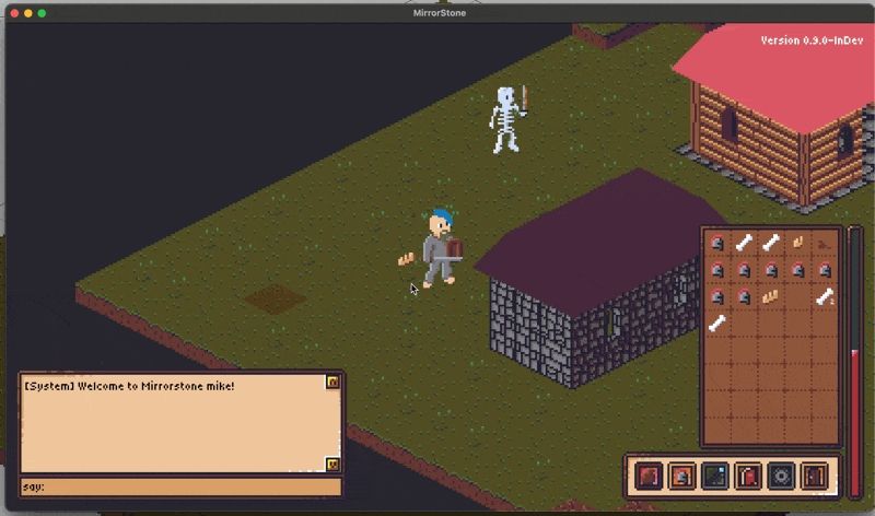 A gif showing off the ability to inspect tiles