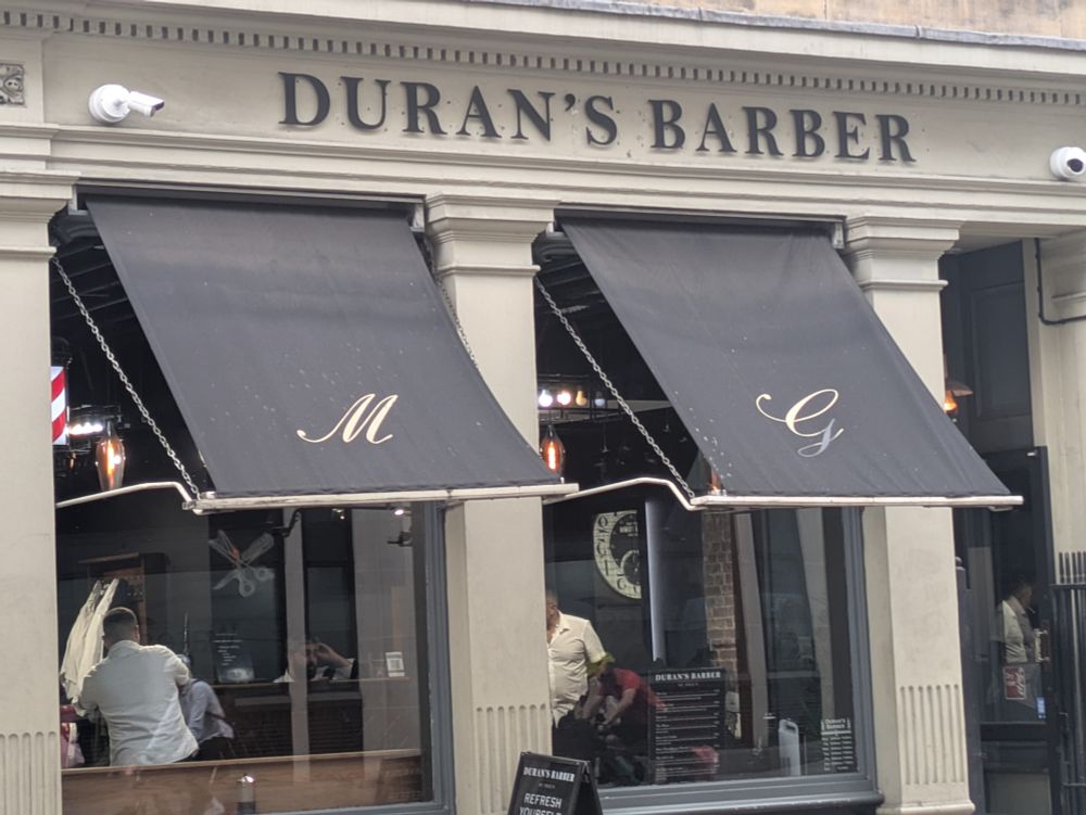 A photo of Duran's Barbers, a barbers shop in the City of London 
