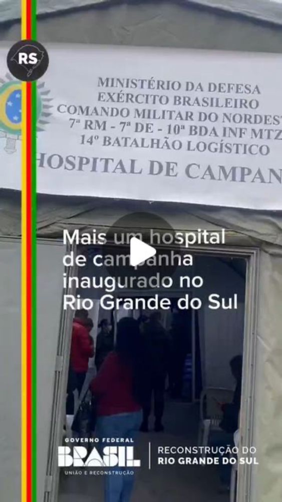 Paulo Pimenta on Instagram: "Foi inaugurado hoje, em Porto Alegre, o 10º Hospital de Campanha do Rio Grande do Sul. 

🩺Capacidade para 300 atendimentos por dia.

É o Governo Federal trazendo mais aces...