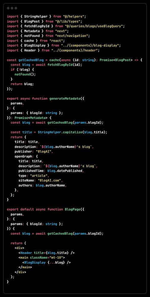 Basic example code for next and typescript