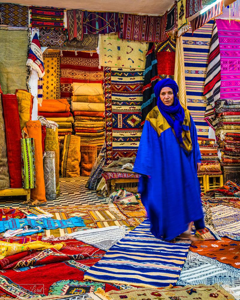 A Berber carpet store in Morocco