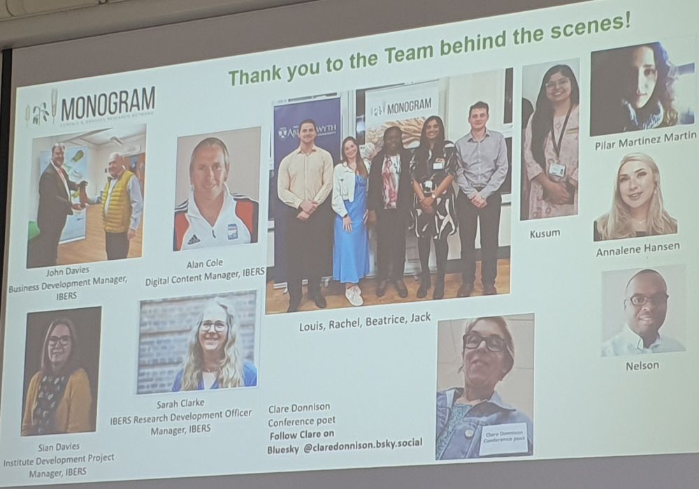 A picture showing the people who helped organise Monogram2025. 