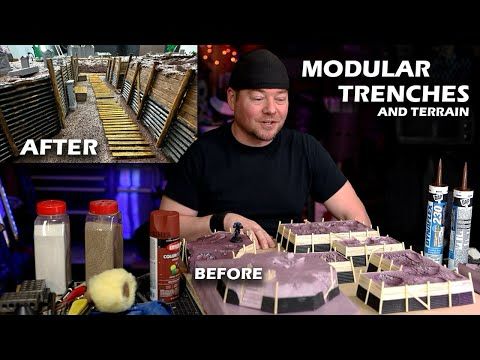 Making Modular Trenches and Terrain for a Giant Trench Crusade Gameboard - Part 1 - Warhammer 40K