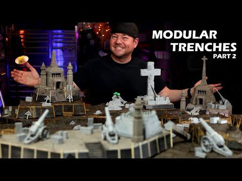How to Make Modular Trenches for a Trench Crusade Game Board - Warhammer 40K Terrain - Part 2