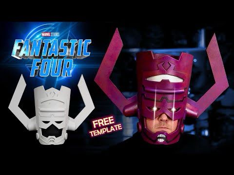 How to Make a Galactus Helmet - Free Foam Template Fantastic Four Cosplay