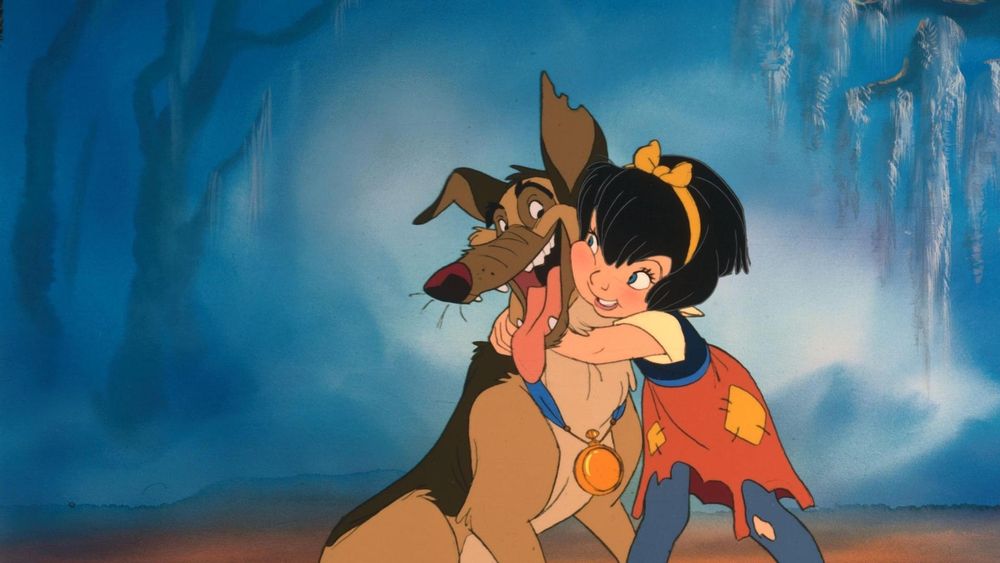 All Dogs Go To Heaven - Anne Marie hugging Charlie 