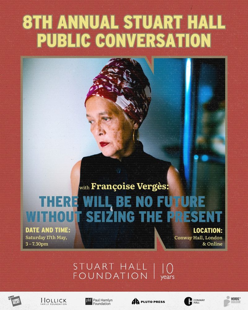 Flyer with photograph of Françoise Vergès.