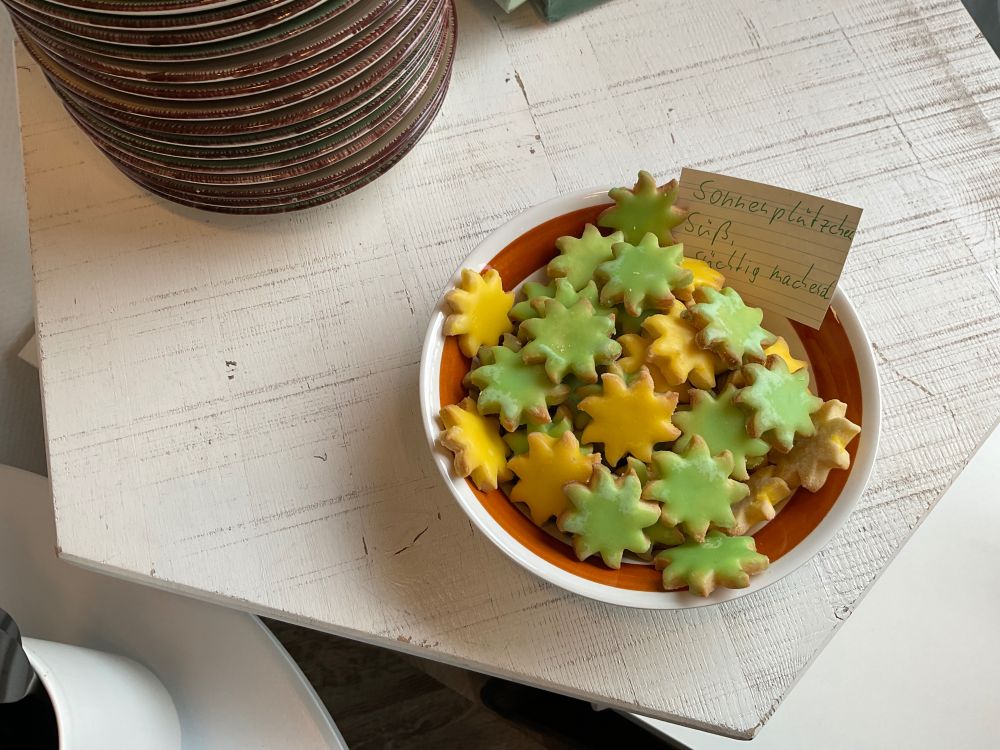 Sonnenplätzchen in Grün und Gelb