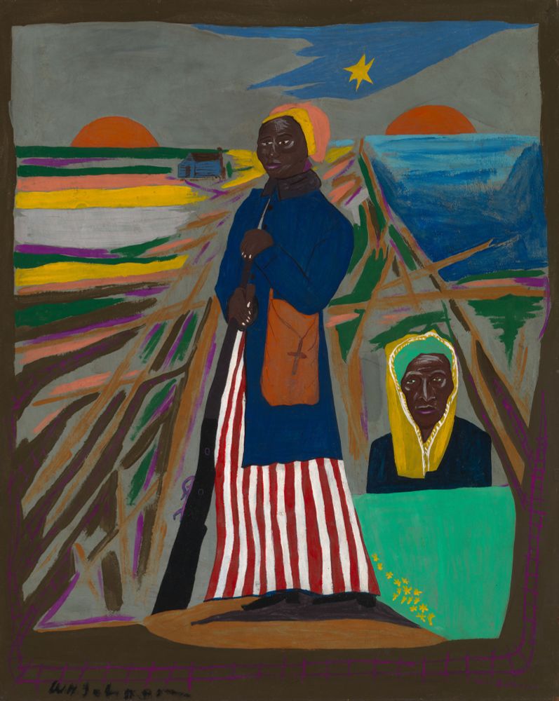 William H. Johnson, Harriet Tubman, ca. 1945, oil on paperboard