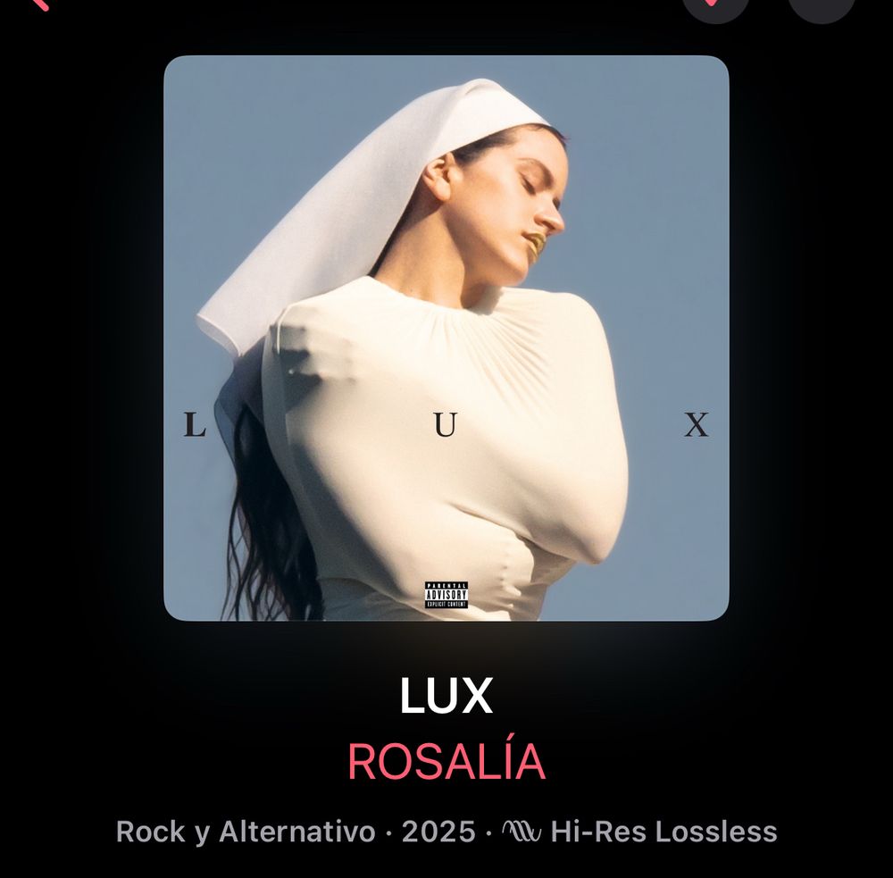 Album cover of lux by Rosalia from Apple Music 