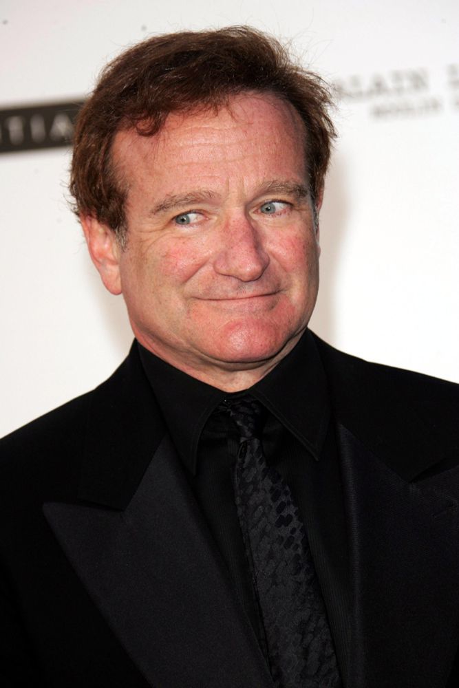 A photograph of the late actor Robin Williams.
