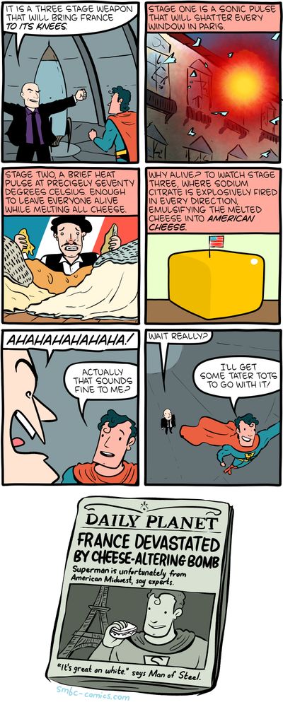 The guy in panel 3 is actually Superdupont at his day job.
