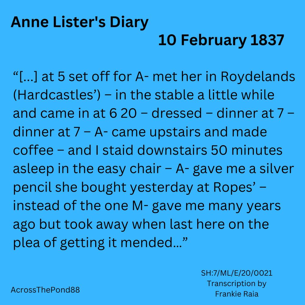 Then there's the time AW gave AL a silver pencil to replace the one Mariana gave her years before and on their anniversary.