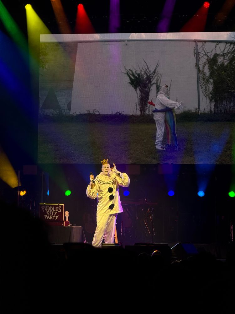 Puddles Pity Party performing I’m Always Chasing Rainbows at the Tulsa Theatre September 7, 2025