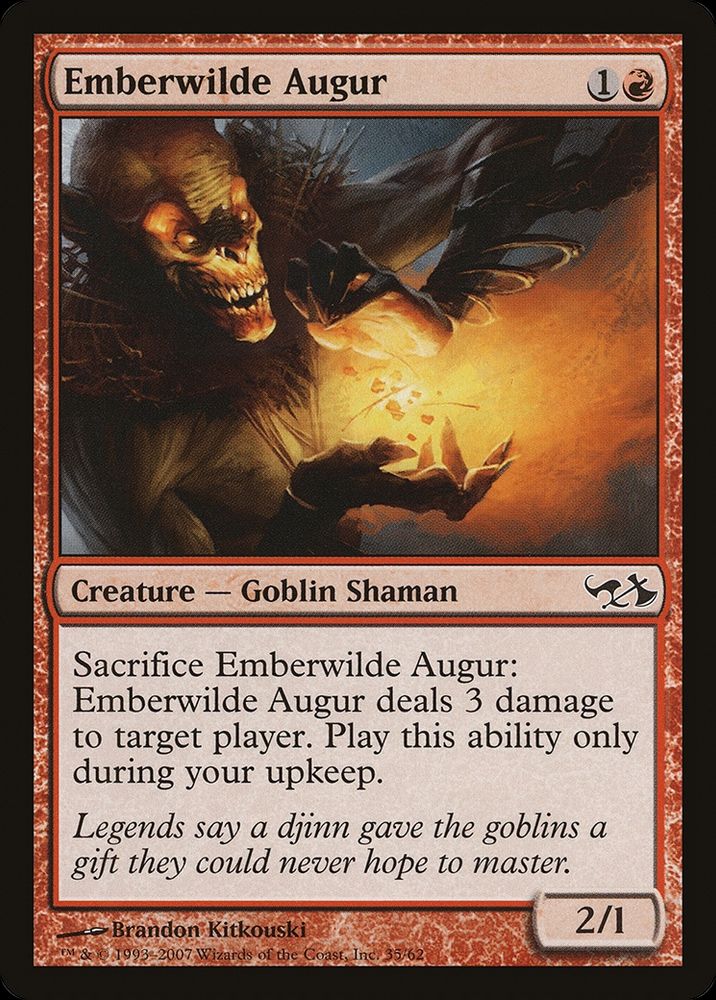 MTG card Emberwilde Augur. Art by Brandon Kitkouski.