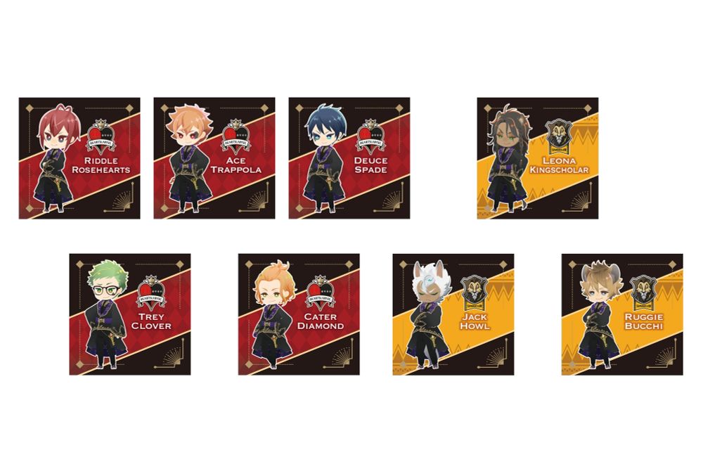 The stickers for the students of Heartslabyul and Savanaclaw.
