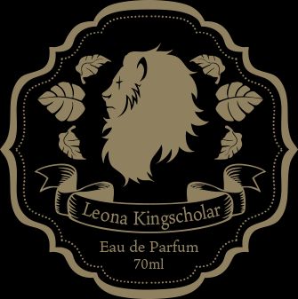 Another version of the logo for Leona, which also says Eau de Parfum 70 ml.